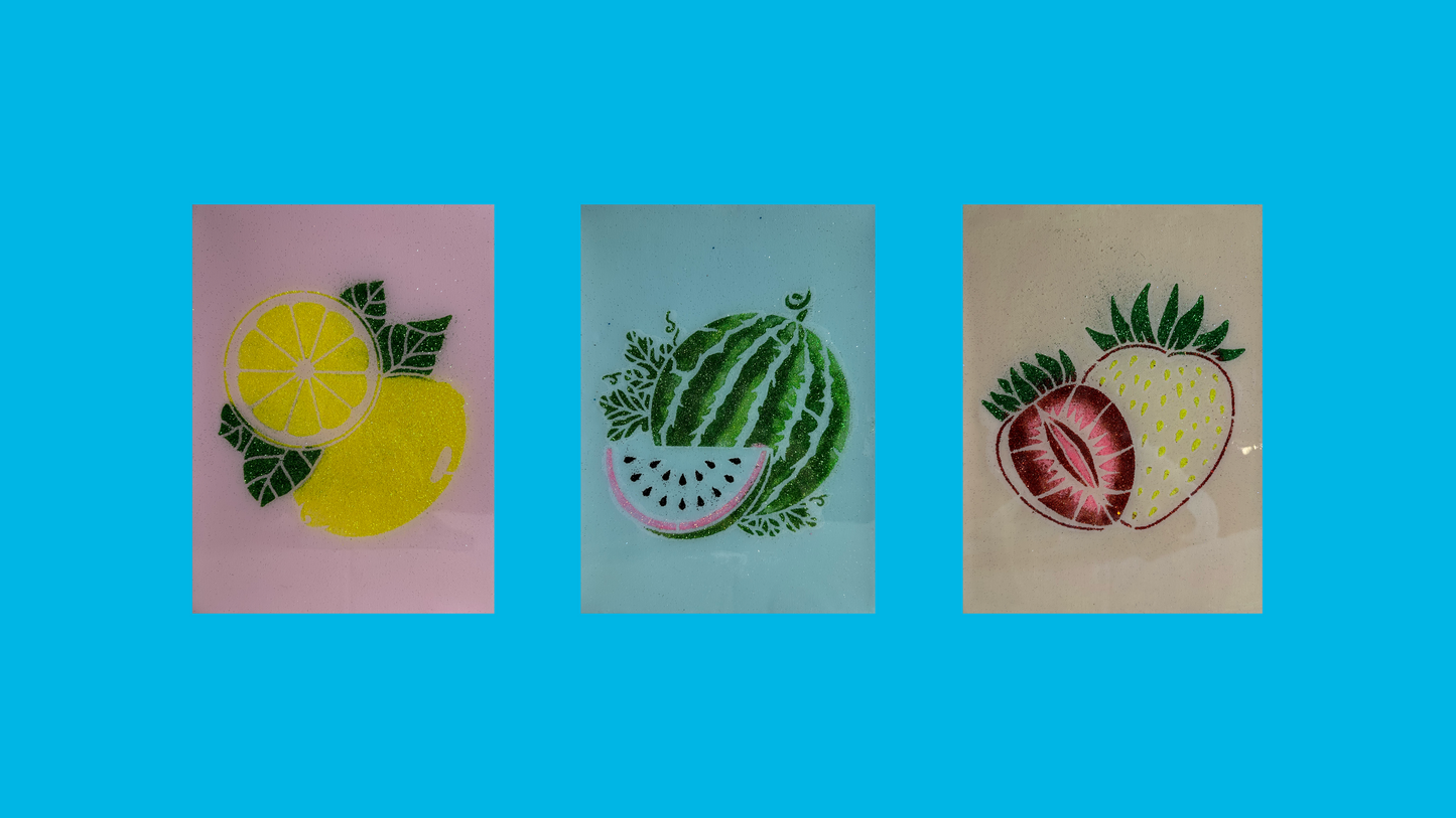 Juicy fruits(set of 3)