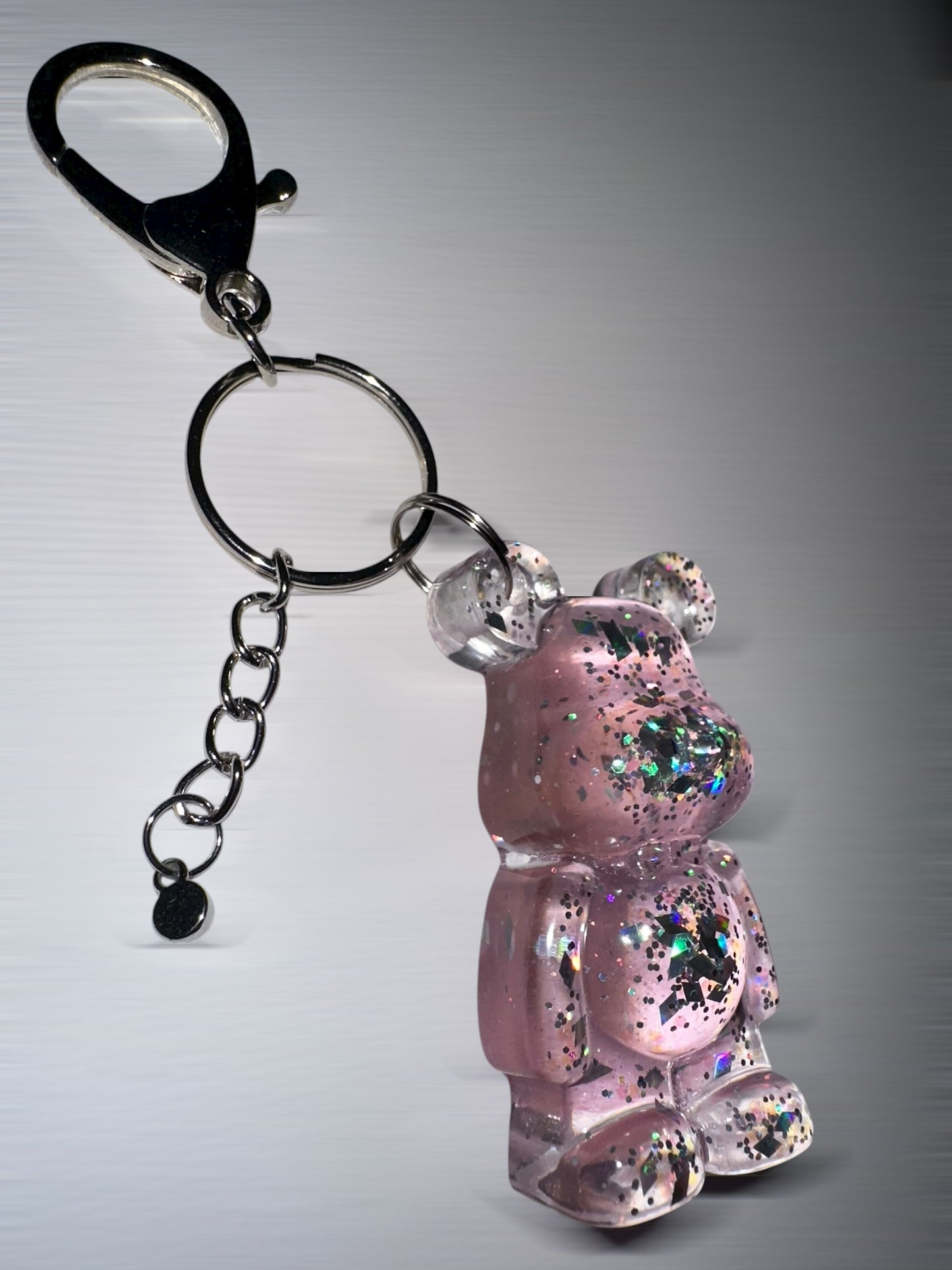 Clear Bear Keychain