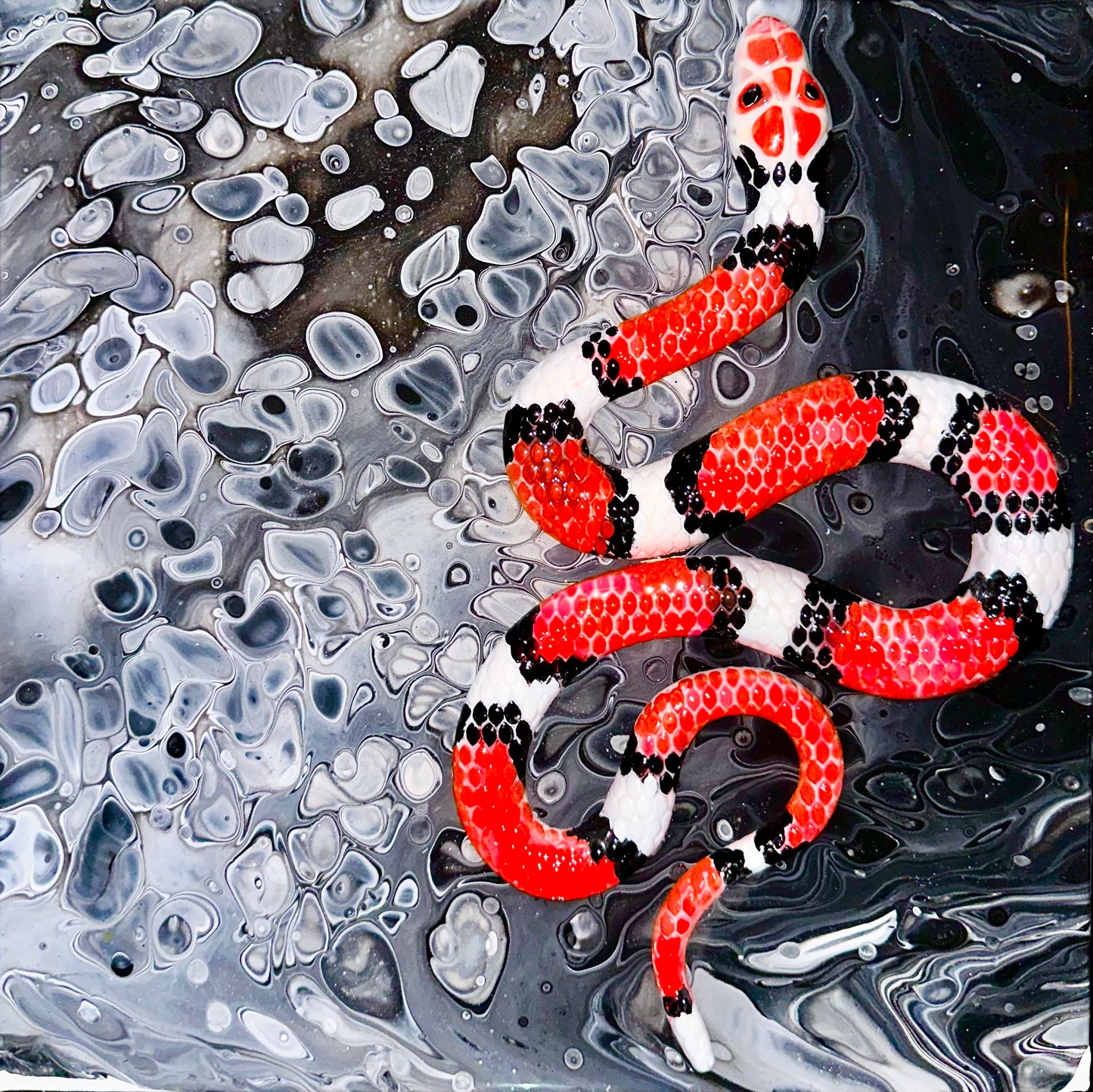 3-D milk snake