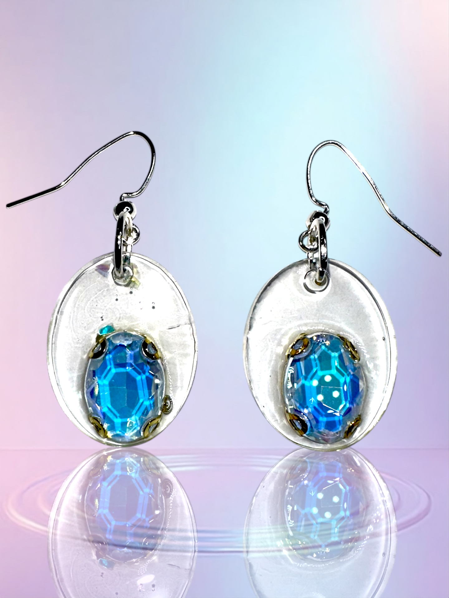 Oval earrings