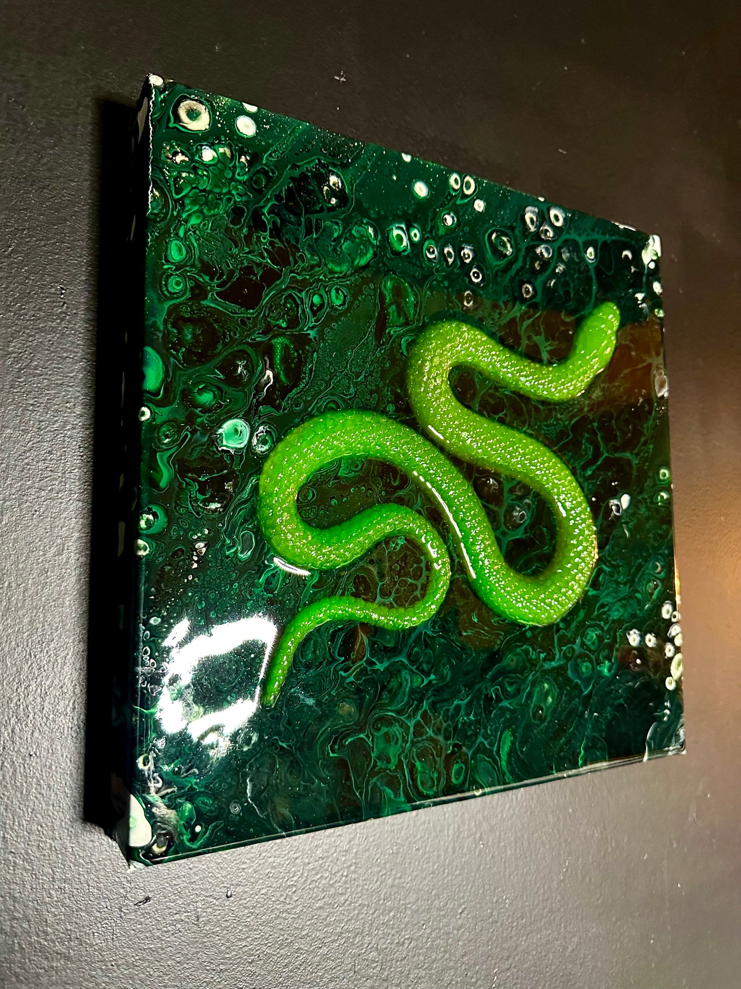 Green garden snake
