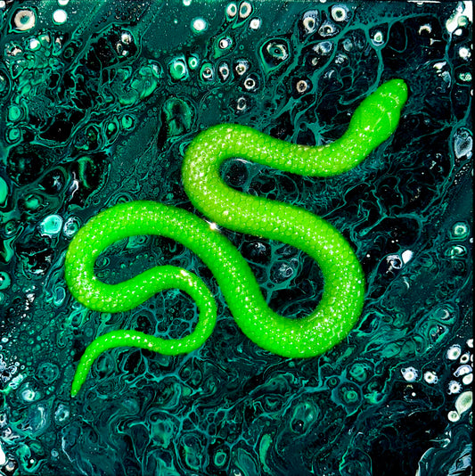 Green garden snake