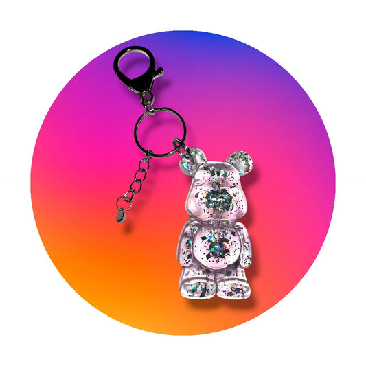 Clear Bear Keychain