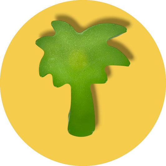Glow-in-the-dark coconut tree magnet