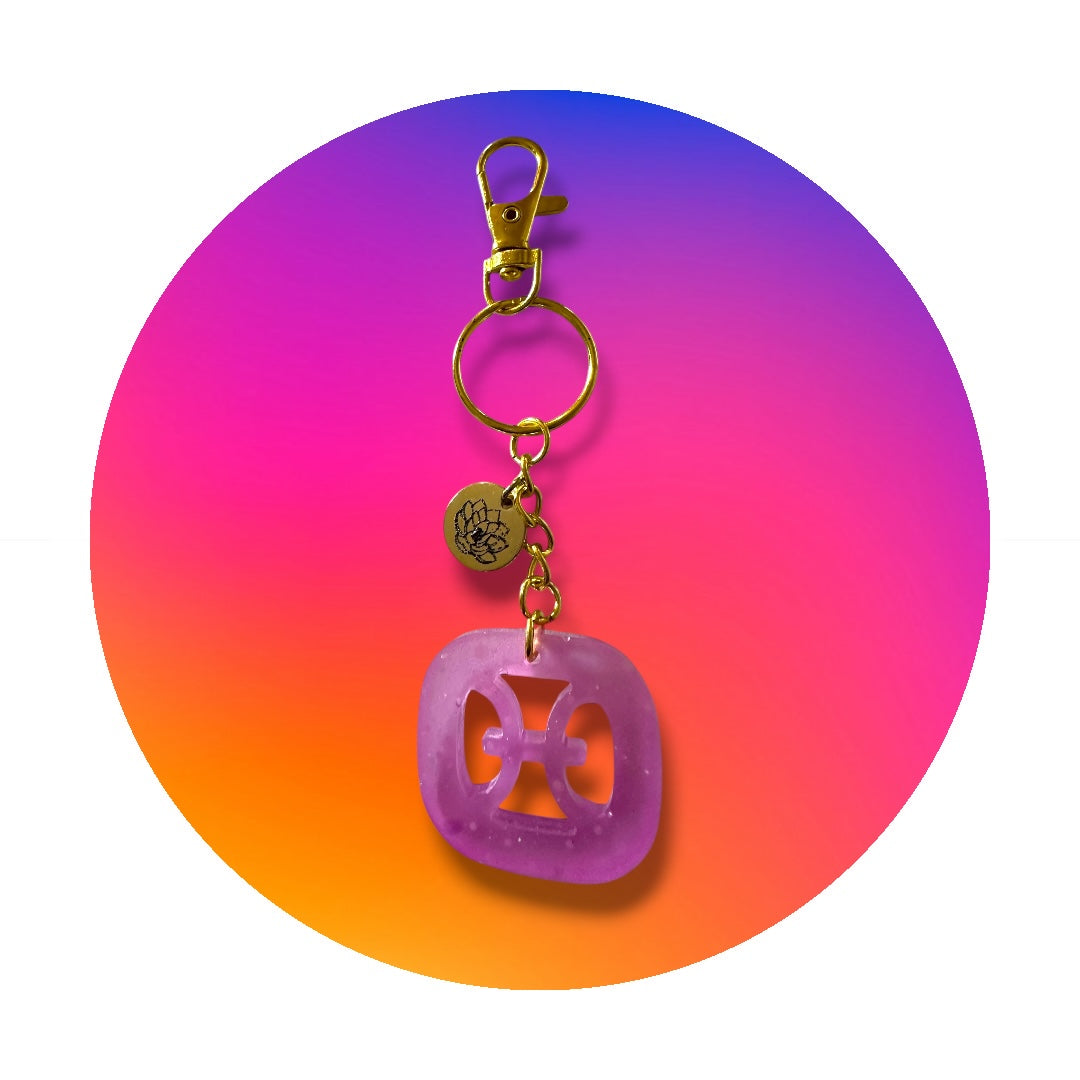 Zodiac signs keychain