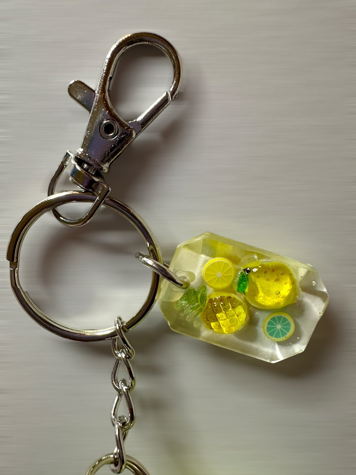 Glow in the dark bear keychain