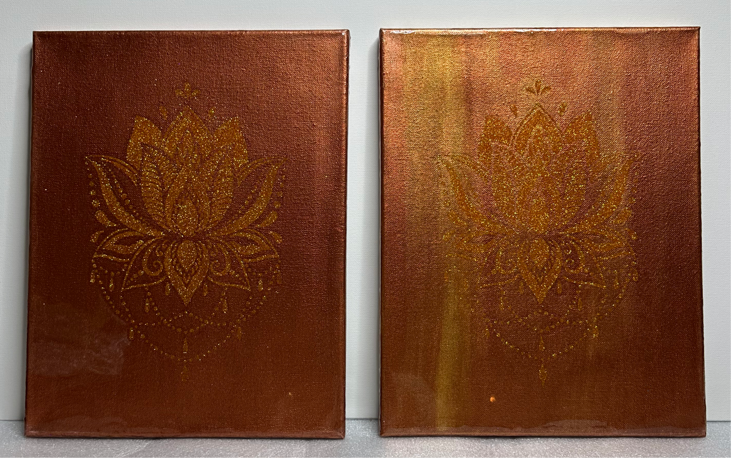 Golden Lotus (set of 2)