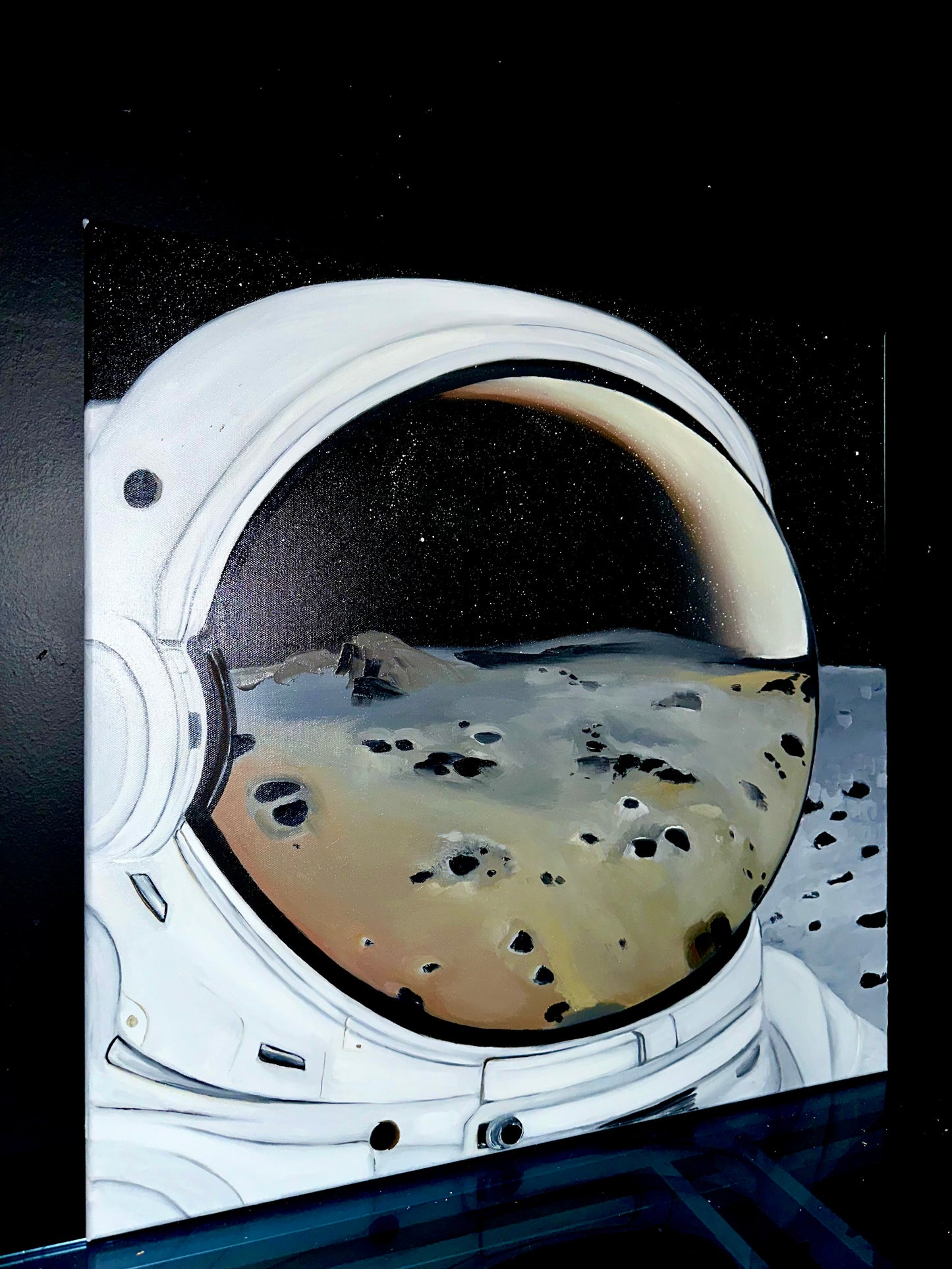 The moon’s reflection