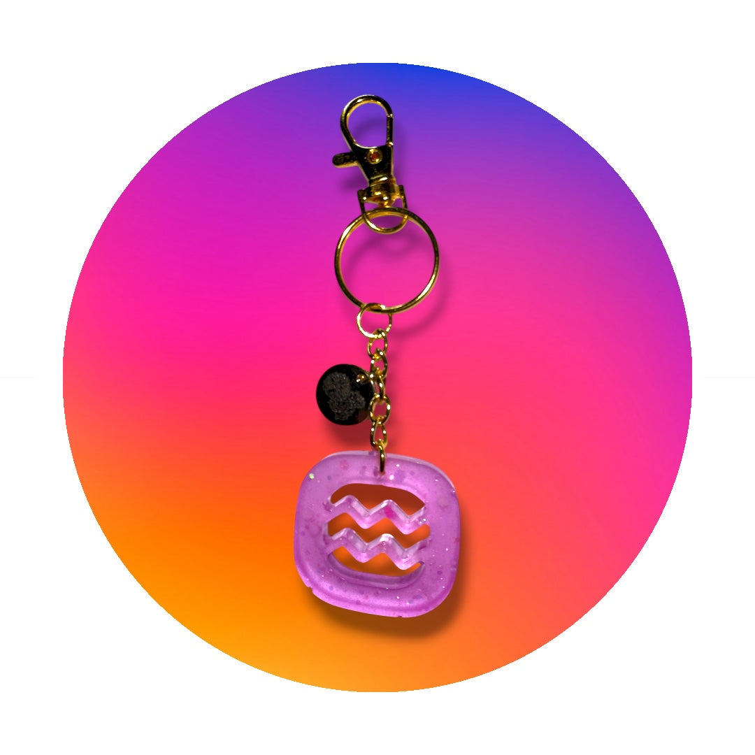 Zodiac signs keychain