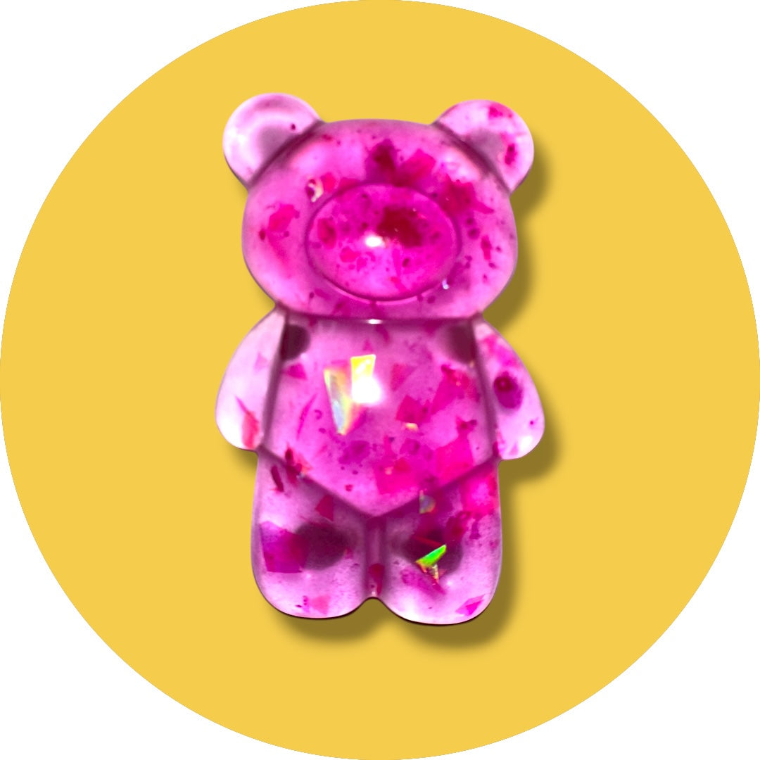 Glow-in-the-dark bear magnets