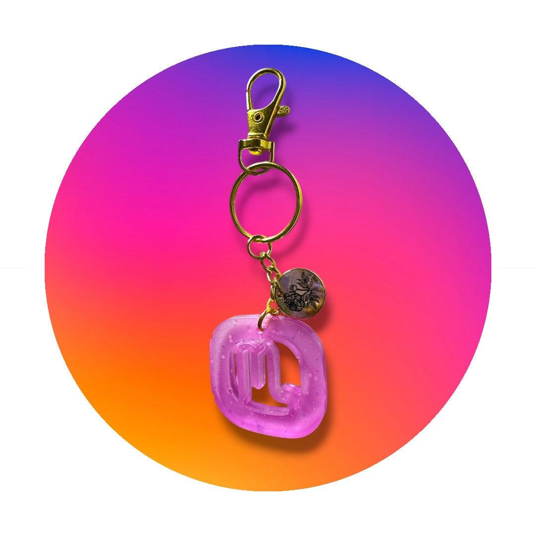 Zodiac signs keychain