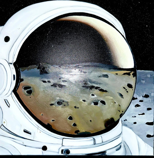 The moon’s reflection