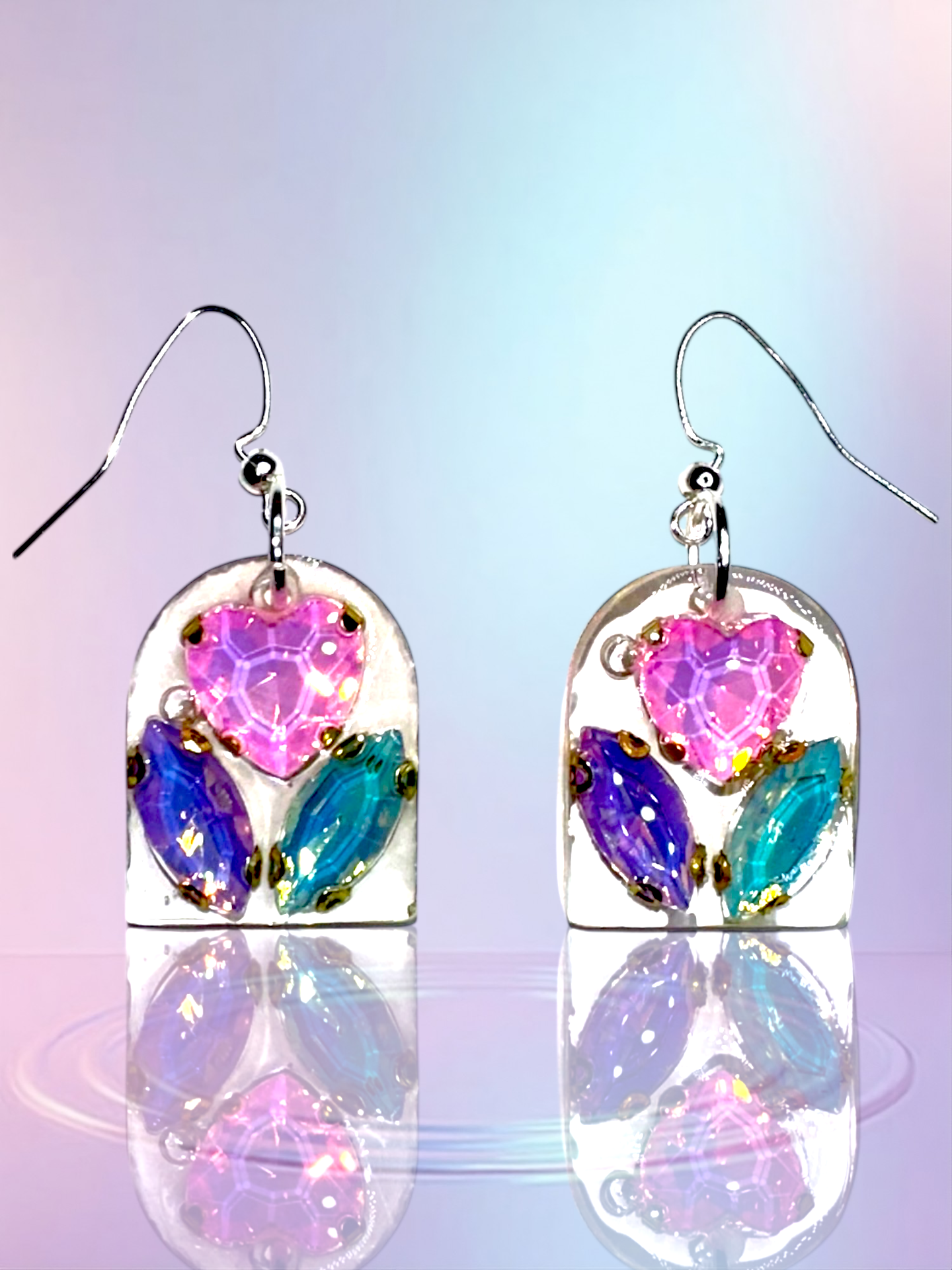 Iridescent earring