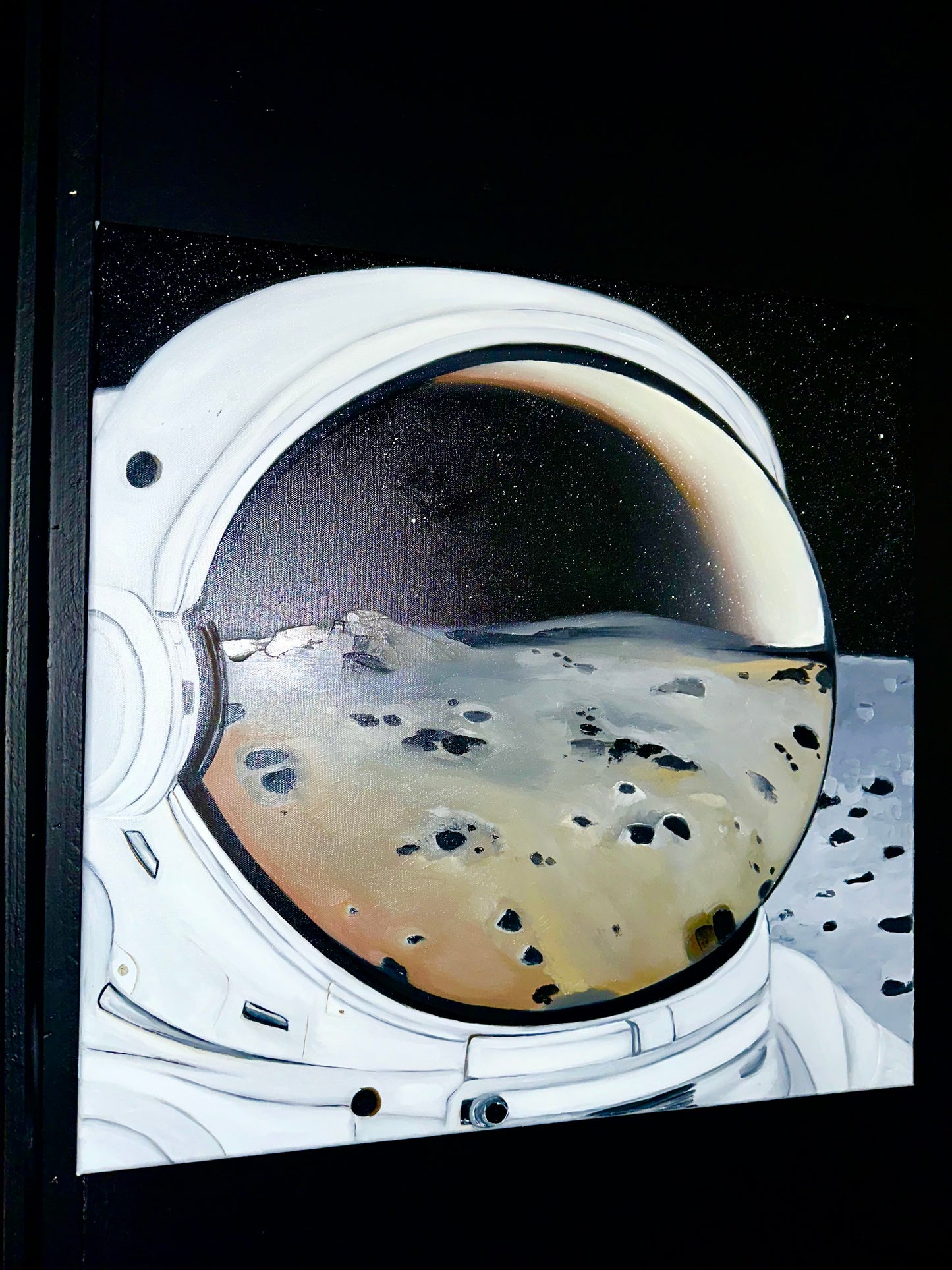The moon’s reflection