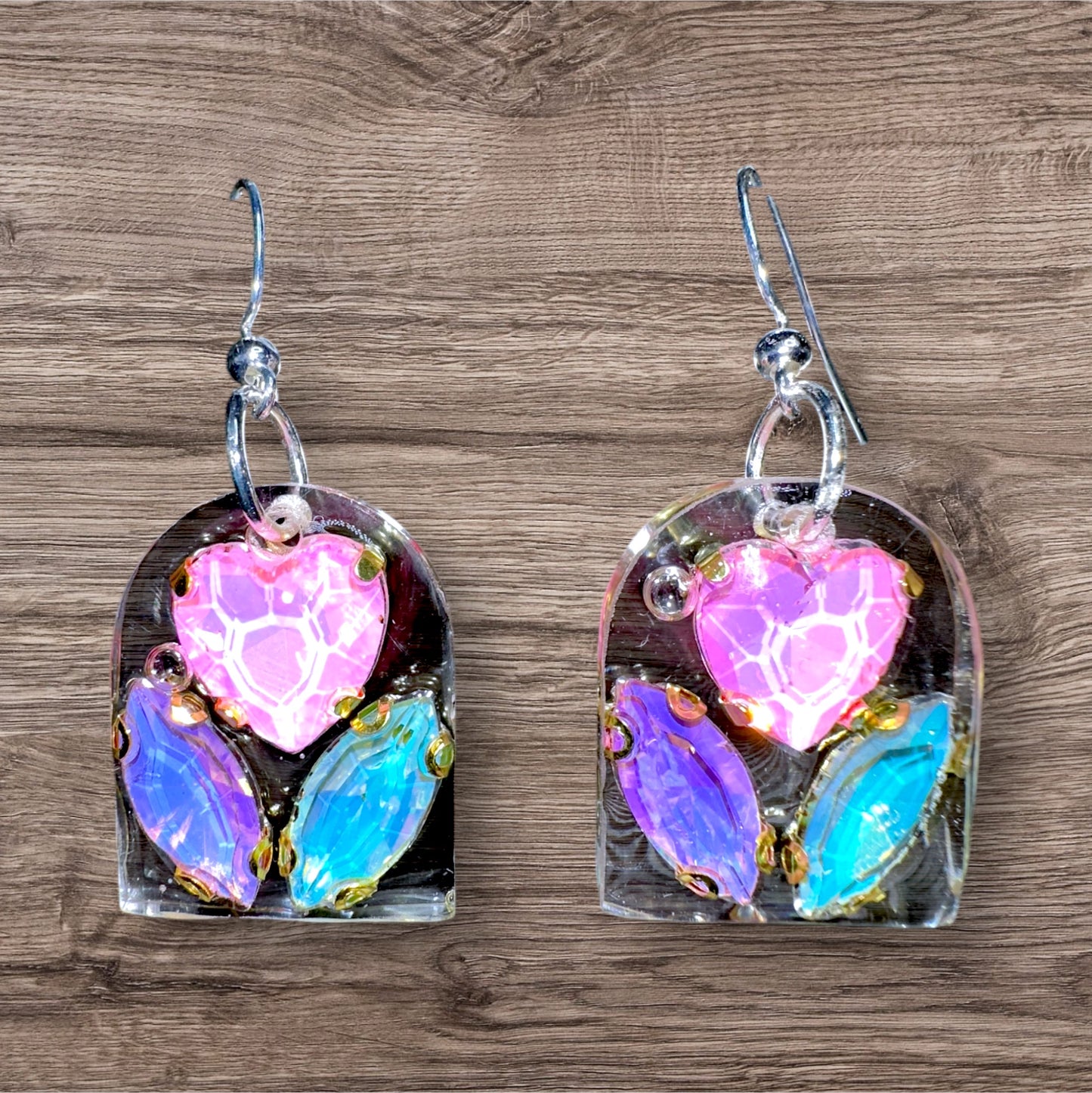 Iridescent earring